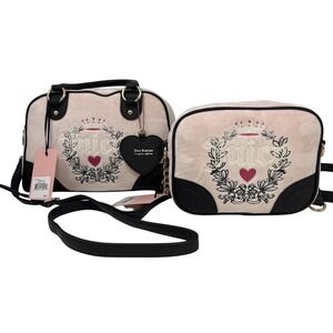 Women's Juicy Couture‎ Heritage Collection Powder Blush Handbag Lot Of 2 NWT